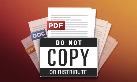 Do Not Copy Watermarks